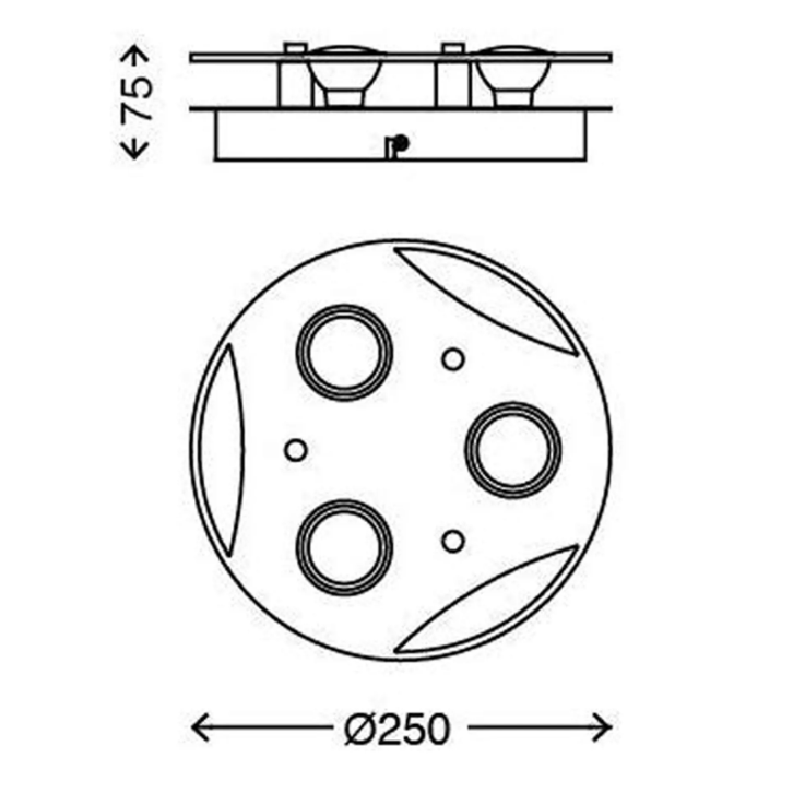 BRILONER LED Deckenleuchte 3x 3 Watt Flash 2