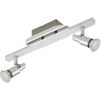 BRILONER LED Spotlight REN 2xGU10/3W/230V + LED/6W