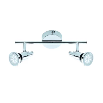 BRILONER LED-Deckenleuchte in chromfarbig, 2-flammig