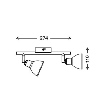 BRILONER LED Deckenleuchte, Vintage / Retro Strahler
