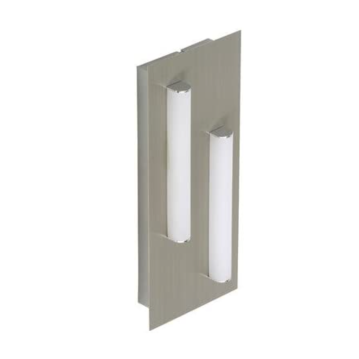 BRILONER LED Wandleuchte, 2 x 6W, 500lm nickel-matt
