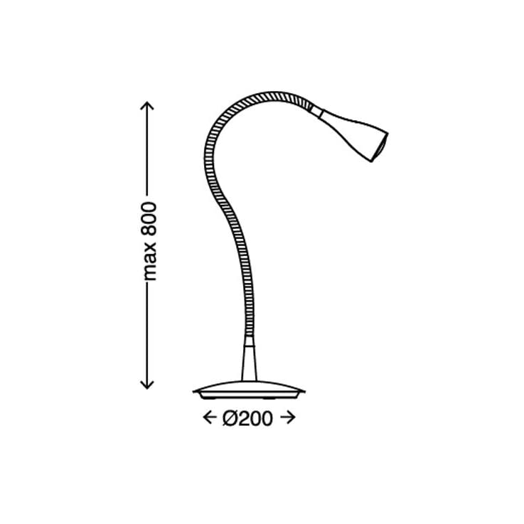 BRILONER Leuchte, LED - Tischleuchte, weiß, 5W