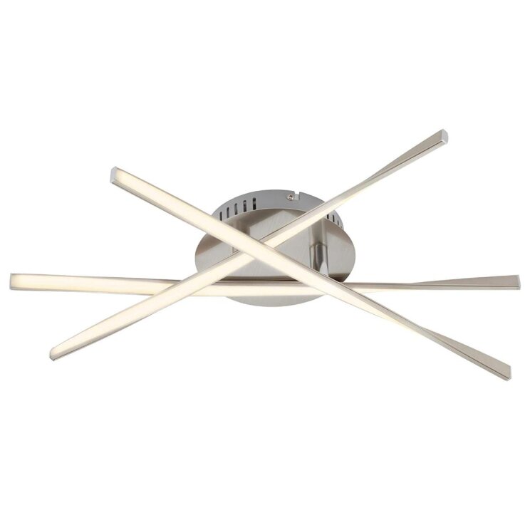 BRILONER Leuchten, LED Deckenleuchte, geschwungene verstellbare Leuchtarme