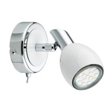 BRILONER LED Wandstrahler mit Schalter Combi, wei&szlig;...