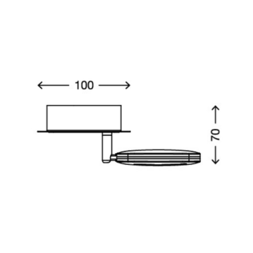 BRILONER LED Spotlight BASSA LED/4,5W/230V