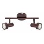 BRILONER LED Deckenleuchte 2er Spot Briloner 2843-021 Spotstrahler GU10 Kupfer