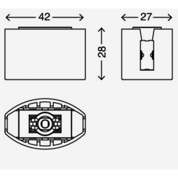 BRILONER Verbinder starr mit Deckenbefestigung 7611-004...