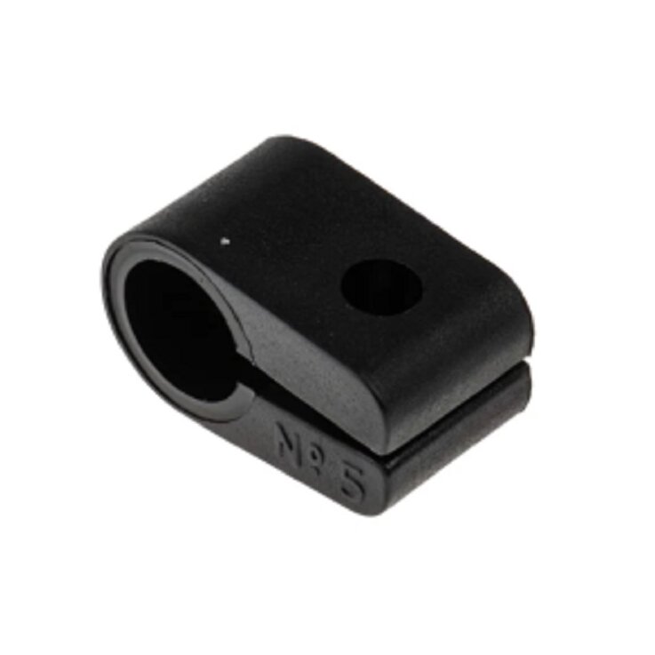 Kabelhalter PE schwarz Ø 12,7 mm