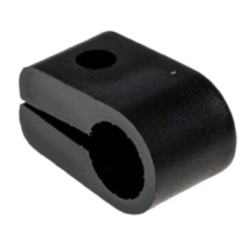 Kabelhalter PE schwarz Ø 12,7 mm