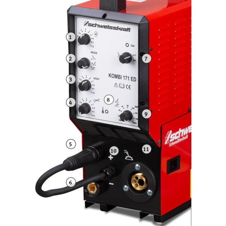 SCHWEISSKRAFT Multifunktionsinverter KOMBI 171 ED