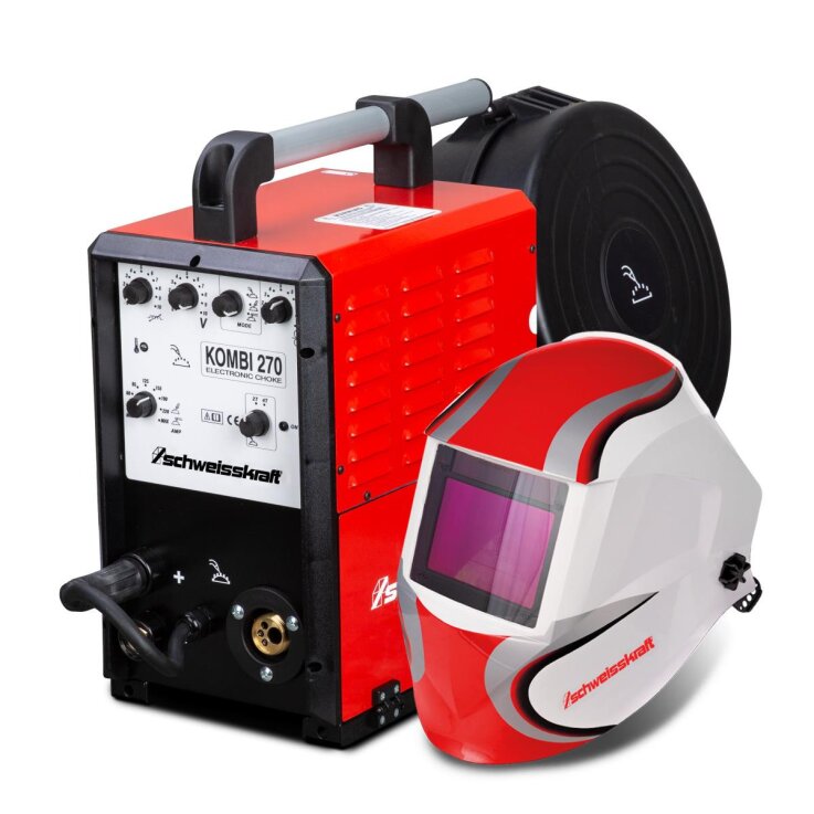 SCHWEISSKRAFT Multifunktionsinverter KOMBI 270 Aktionsset