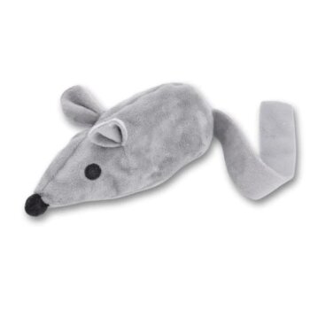 Aumüller Katzenspielkissen Minzi Maus grau 13/26 x 6...