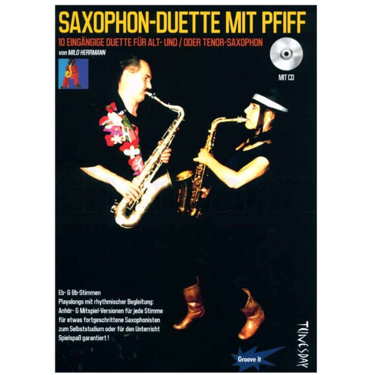 Saxophon-Duette mit Pfiff für Eb- & Bb-Stimmen - inkl. CD