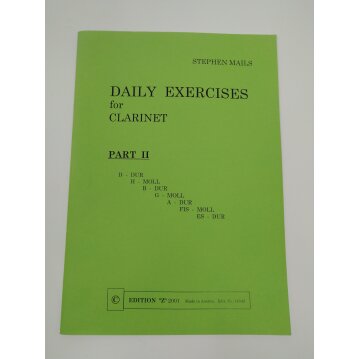 Stephen Mails daily exercises for clarinet