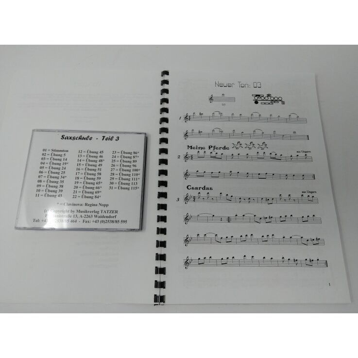 Sax 3 - Eine Moderne und grundlegende Schule inkl. CD