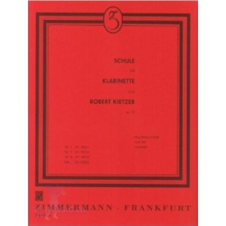 Robert Kietzer - Schule für Klarinette op. 79 Teil 1