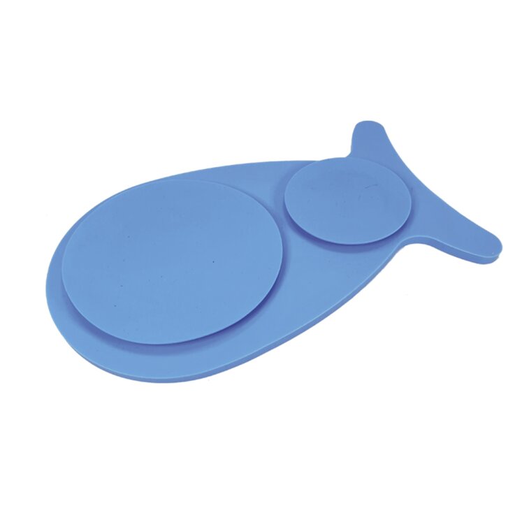 NOBBY Silikonnapf "Fish", blau, 23 x 13,5 cm