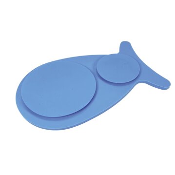 NOBBY Silikonnapf "Fish", blau, 23 x 13,5 cm