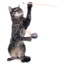 HUNTER Smart Katzenspielzeug Elroy Katzenangel Hase, 50 cm
