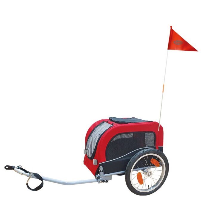 NOBBY Fahrrad-Anhänger ,, SENLIMA", rot - schwarz, S