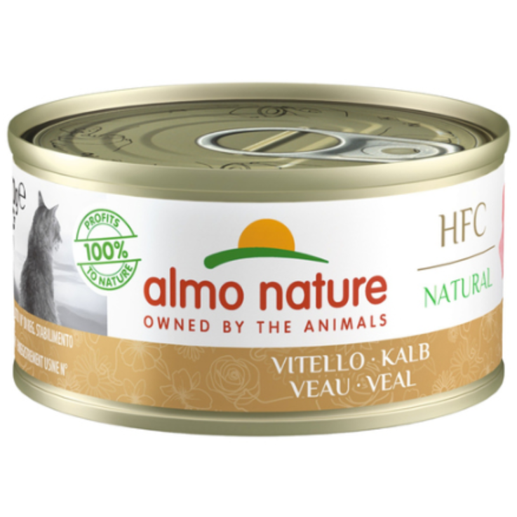 Katzen - Nassfutter ALMO NATURE HFC Natural Kalb, 70 g