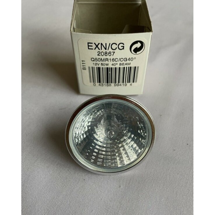 GE 20867 (EXN/CG) Q50MR16C/CG40° 50W 12V Halogen Flood LampLight Bulbs