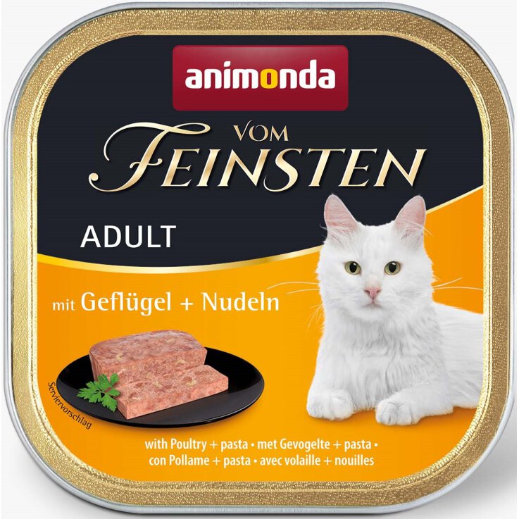 Katzen - Nassfutter ANIMONDA Vom Feinsten Adult Geflügel + Nudeln