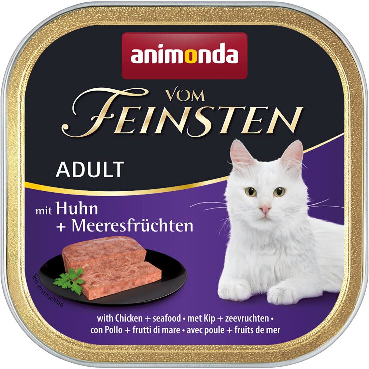Katzen - Nassfutter ANIMONDA Vom Feinsten Adult Huhn + Meeresfrüchte