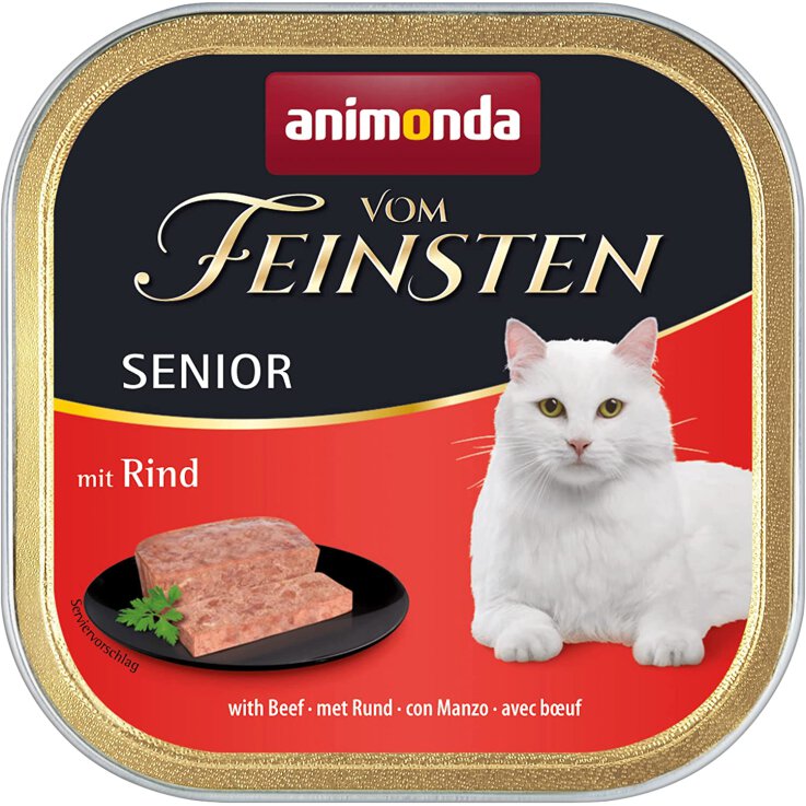 Katzen - Nassfutter ANIMONDA Vom Feinsten Senior mit Rind