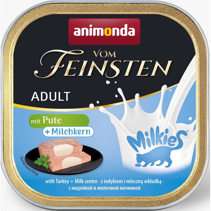 Katzen - Nassfutter ANIMONDA Vom Feinsten Milkies, Pute + Milchkern