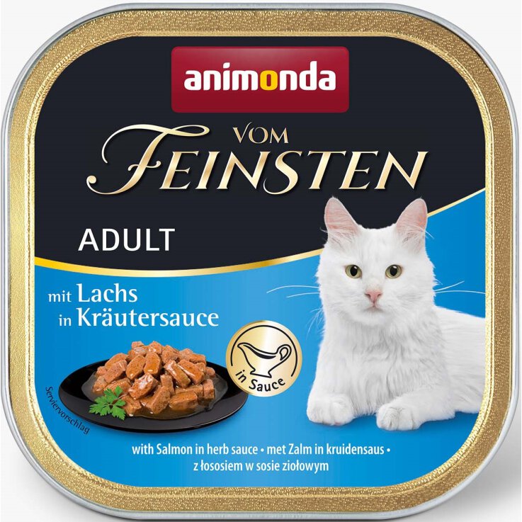 Katzen - Nassfutter ANIMONDA Vom Feinsten Grainfree, Lachs + Kräuter