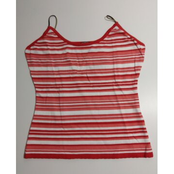 BELTINKA Damen - Trägertop, weiß - rot -...