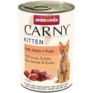 Katzen - Nassfutter ANIMONDA Carny Kitten Kalb, Huhn +...