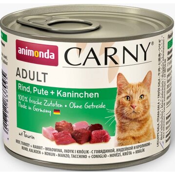 Katzen - Nassfutter ANIMONDA Carny Adult Rind + Pute +...