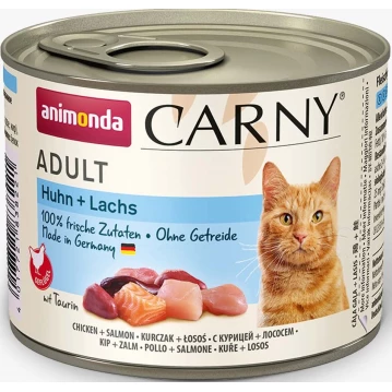 Katzen - Nassfutter ANIMONDA Carny Adult Huhn + Lachs, 200 g