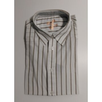 PREMIUM LINE Herren - Hemd, weiß - braun gestreift,...