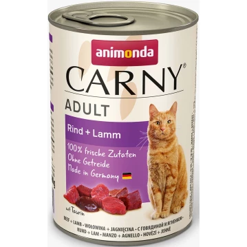 Katzen - Nassfutter ANIMONDA Carny Adult Rind + Lamm, 400 g