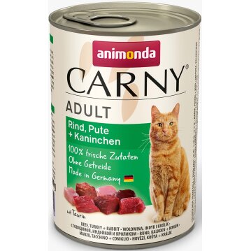 Katzen - Nassfutter ANIMONDA Carny Adult Rind + Pute +...