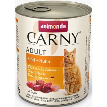 Katzen - Nassfutter ANIMONDA Carny Adult Rind + Huhn, 800 g