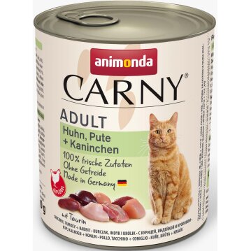 Katzen - Nassfutter ANIMONDA Carny Adult Huhn + Pute +...