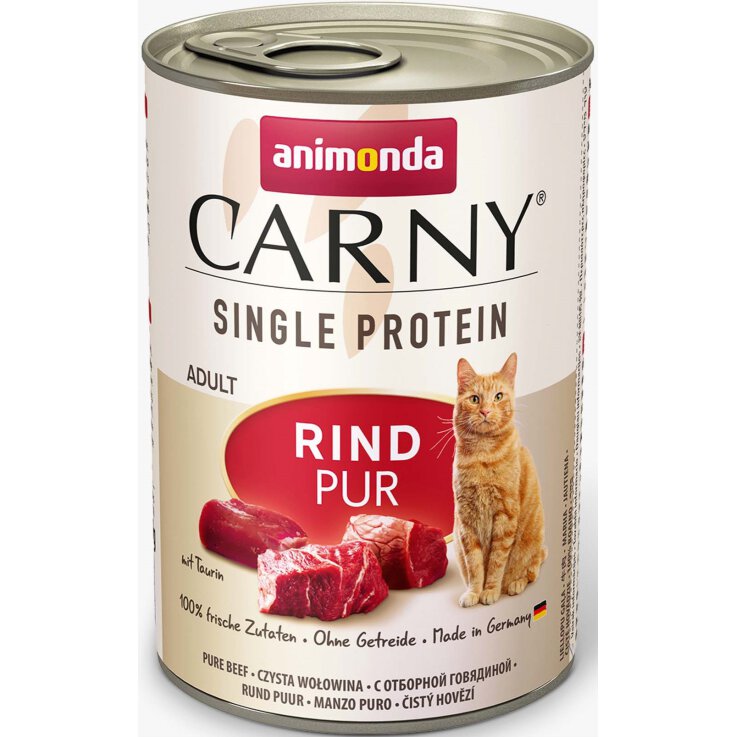 Katzen - Nassfutter ANIMONDA Carny Adult Single Protein Rind pur, 400 g