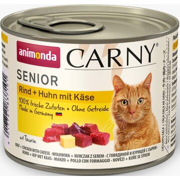 Katzen - Nassfutter ANIMONDA Carny Senior Rind + Huhn +...