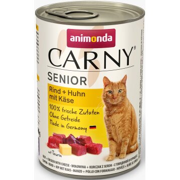 Katzen - Nassfutter ANIMONDA Carny Senior Rind + Huhn +...