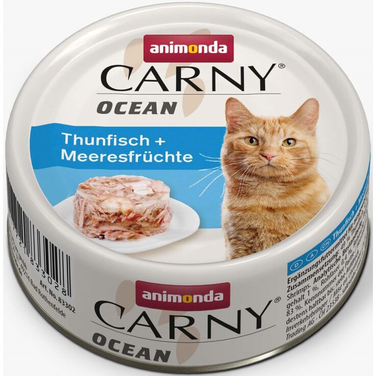 Katzen - Nassfutter ANIMONDA Carny Ocean Thunfisch + Meeresfrüchte, 80 g