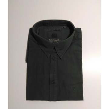 BUSH Herren Hemd, dunkelgrün gestreift,  Gr: M 39/40