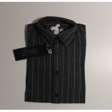 PREMIUM LINE Herren - Hemd, M , blau gestreift