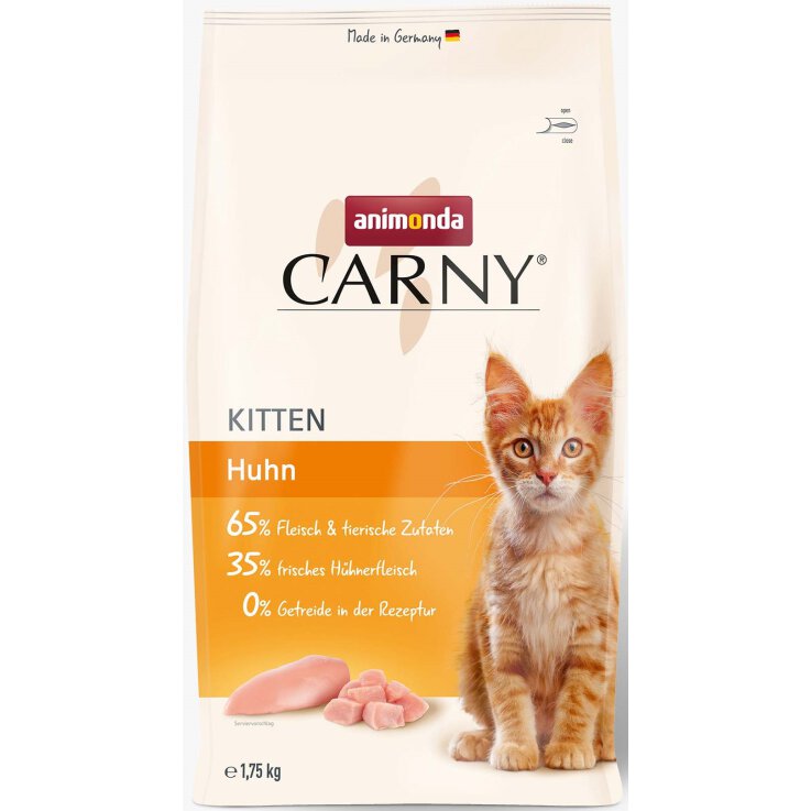 Katzen - Trockenfutter ANIMONDA Carny Cat Kitten Huhn, 1,75 kg