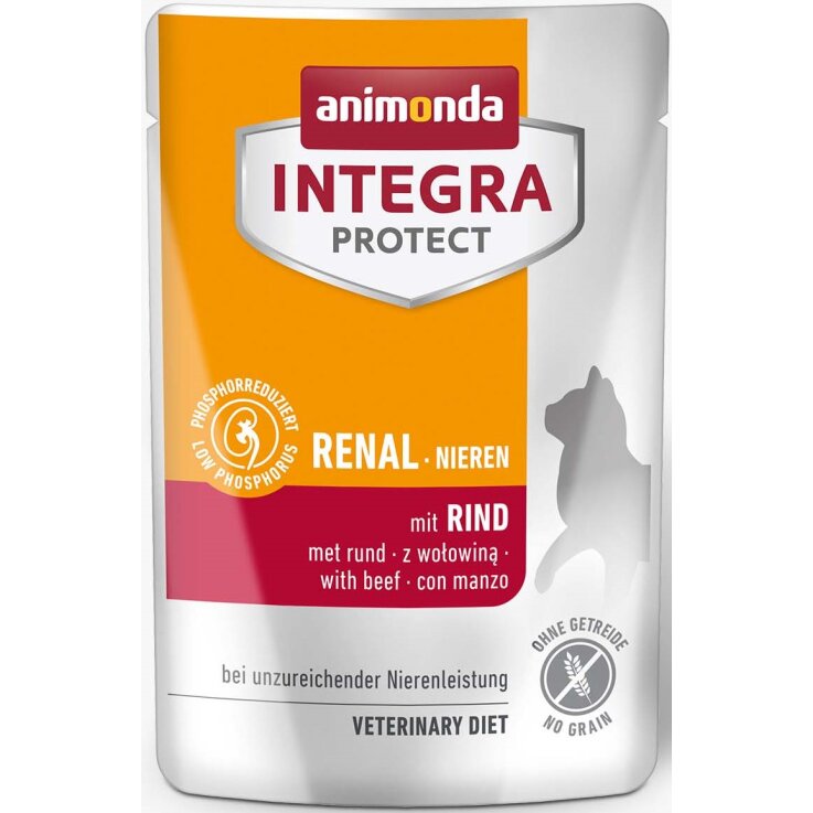 Katzen - Nassfutter ANIMONDA Integra Protect Renal Rind, 85 g