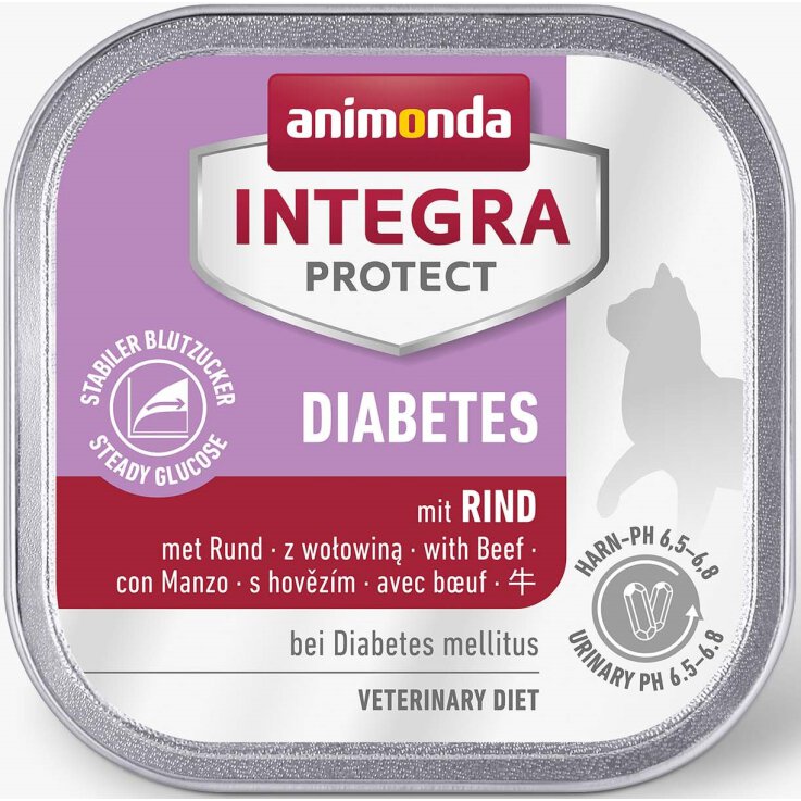 Katzen - Nassfutter ANIMONDA Integra Protect Diabetes Rind,100 g