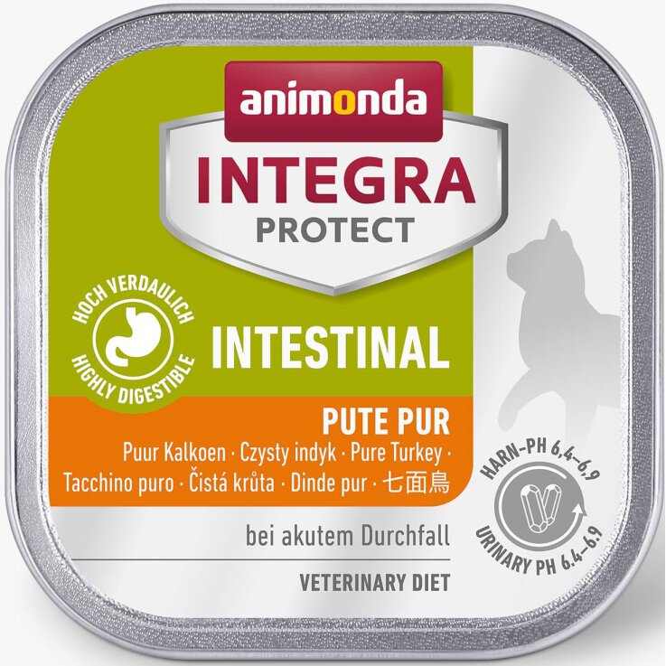 Katzen - Nassfutter ANIMONDA Integra Protect Intestinal Pute pur,100 g